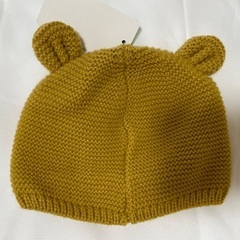 新品未使用・ベビー帽子 42cm タグ付き バースデイ 秋 冬 春の画像