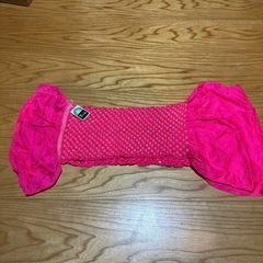 ショッキングピンク　絞りの帯揚げの画像