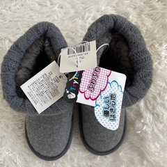 【新品タグ付き】GRIP GLAPP ニットベビーブーツ グレー 15㎝の画像