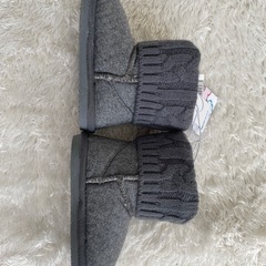 【新品タグ付き】GRIP GLAPP ニットベビーブーツ グレー 15㎝の画像