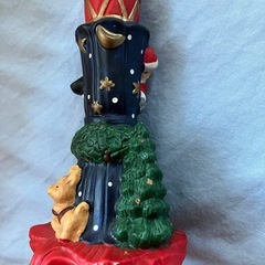 高さ13センチ・サンタのキャンドル立て（せともの）の画像