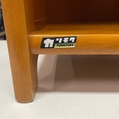 カリモク　木製　6段　シューズラック　下駄箱　靴　スニーカー　スリッパ　棚高さ調節可　高級　家具　中古　③の画像