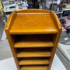 カリモク　木製　6段　シューズラック　下駄箱　靴　スニーカー　スリッパ　棚高さ調節可　高級　家具　中古　③の画像