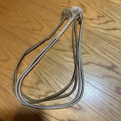 薄茶&ベージュ　切り替え　ラメ　帯締めの画像