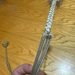 薄茶&ベージュ　切り替え　ラメ　帯締めの画像