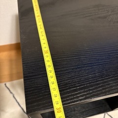 【黒の木目調ローボード／テレビ台】の画像