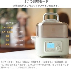 【流行りの電気蒸し器・哺乳瓶の煮沸にも】BUY DEEM スチームクッカーの画像