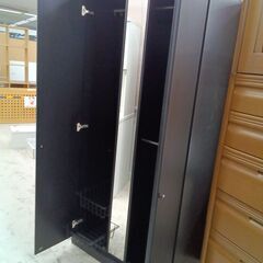 リユースのサカイ栃木店★ジモティ割あり★  ワードローブ ブラック W85.2×D55×H188 クリーニング済み TC11501の画像