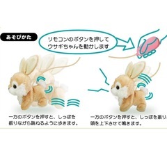 【美品】リモコンうさぎ　おもちゃ　　の画像