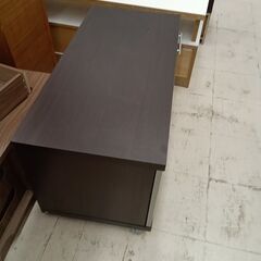 リユースのサカイ栃木店★ジモティ割あり★  TV台 ブラウン W89×D46×H50.5 クリーニング済み TC11502の画像