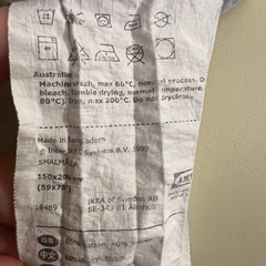 IKEA ボックスシーツ 2枚セット（ダブルサイズ）の画像