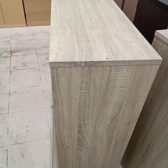 リユースのサカイ栃木店★ジモティ割あり★ ベガコーポレーション 棚 ベージュ W91×D33×H90.5 クリーニング済み TC11503の画像