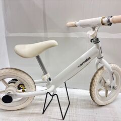  arcoba アルコバ キックバイク ペダルなし自転車 12インチ ピンク スタンド付き ホワイトの画像