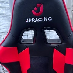 🎮 JPRACING ゲーミングチェア（レッド×ブラック）の画像