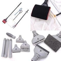 [セット] アクアリウム ヒーター エアーポンプ ほか ろ材 清掃用品 トング ディスプレイ用品など まとめての画像