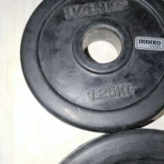 イヴァンコ ラバーダンベルプレート2.5kg 1.25kg 計4枚の画像