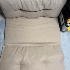 アイリスプラザ（IRIS PLAZA） ソファ ベッド 座椅子 3WAY 折り畳み 2人掛けベージュ 幅約90cm CG-4A一 90-FABの画像