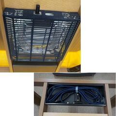 家具調コタツ 折りたたみタイプ 木製 ブラウン 天板幅75㎝ 高さ2段階調節 こたつ テーブル 座卓　西岡店 の画像