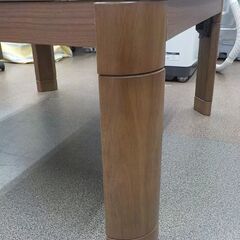 家具調コタツ 折りたたみタイプ 木製 ブラウン 天板幅75㎝ 高さ2段階調節 こたつ テーブル 座卓　西岡店 の画像