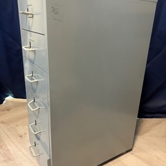 スチール引き出し　ユニット　キャビネット　6段　キャスター付き グレー 書類ケース 収納 オフィス家具の画像