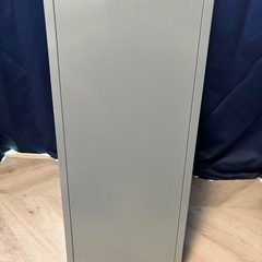 スチール引き出し　ユニット　キャビネット　6段　キャスター付き グレー 書類ケース 収納 オフィス家具の画像