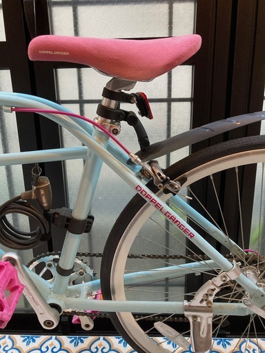 まだまだ乗れます！【通勤通学に】美品！カゴ付き自転車（防犯登録抹消済）すぐ乗れます！適正身長160センチ以上　室内保管