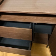 【L字デスク／サイドチェスト付き】の画像