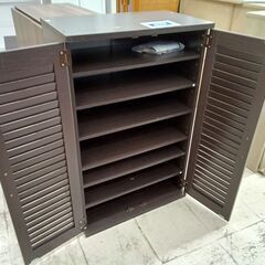 リユースのサカイ栃木店★ジモティ割あり★ IKEA シューズボックス ブラウン W60×D35×H93 クリーニング済み TC11504の画像