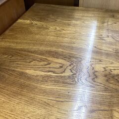 アンティーク調片袖デスク　程度C　天板キズ有の画像