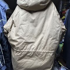 SAUCY ダウンジャケット マウンテンパーカー Mサイズ ベージュ系 ヴィンテージ レトロアウトドア 古着 中綿ジャケット アウター 冬物の画像