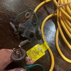 三口延長コード20mの画像