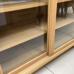 ガラス引き戸キャビネット　無印良品の画像