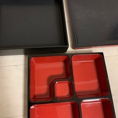 漆塗り風プラスチック重箱の画像