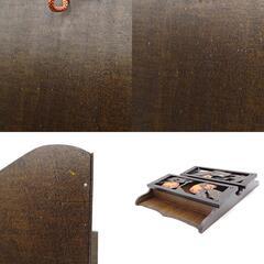 【未使用】信濃民芸品 農美 長野武井工芸店 木彫 柿 レターケース 手紙の画像