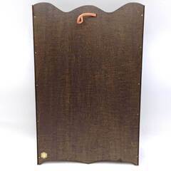 【未使用】信濃民芸品 農美 長野武井工芸店 木彫 柿 レターケース 手紙の画像