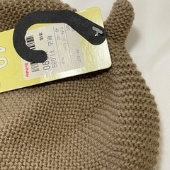 新品未使用 タグ付き ベビー帽子 40cm 新生児の画像