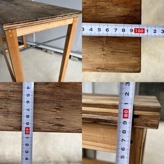 【無料にて引取お願いします】屋外にて使用 手作りワークデスク 作業台の画像