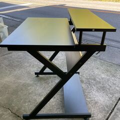 【リユースショップスパークル】パソコンデスク　No.110　ブラック　PCデスク　ワークデスク　机　配送設置可能♪の画像