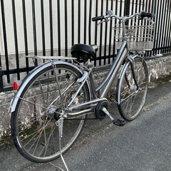 ＜整備済＞ブリヂストン・アルベルト・27インチ自転車・内装5段変速 シルバーの画像