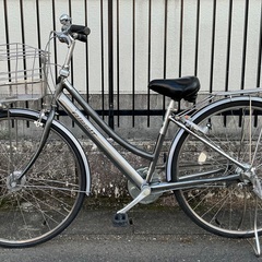 ＜整備済＞ブリヂストン・アルベルト・27インチ自転車・内装5段変速 シルバーの画像