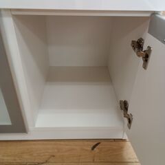 ★リユースのサカイつくば店★TK7198 NITORI レンジ台 ホワイト H110×D50.5×W89.5 クリーニング済みの画像