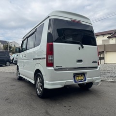 🉐【支払い総額42万円】車検令和8年5月28日H21年式 エブリイワゴン ワンオーナー　4WD  両側パワスラ　ターボ新品　タイミングチェーン　修復歴なし　調子良好 乗って帰れる！の画像