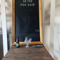 ビンテージ風ウッドブラックボードの画像