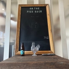 ビンテージ風ウッドブラックボードの画像