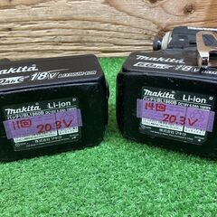 【SIW】makita マキタ TD172DRGXB 黒 18V充電式インパクトドライバ バッテリー2個、充電器付き ①【中古動作品】の画像