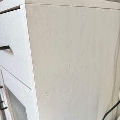 食器棚 ホワイト 木製 の画像