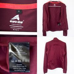 Euro Star  ユーロスター ジップアップジャケット S ワインレッド レディース 乗馬 馬術の画像