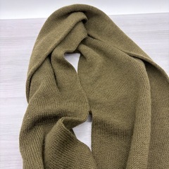 米軍 ウールマフラー アメリカ軍 ミリタリー ストール カーキ OD 実物 希少の画像