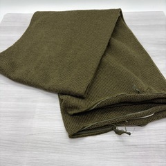 米軍 ウールマフラー アメリカ軍 ミリタリー ストール カーキ OD 実物 希少の画像