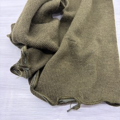 米軍 ウールマフラー アメリカ軍 ミリタリー ストール カーキ OD 実物 希少の画像
